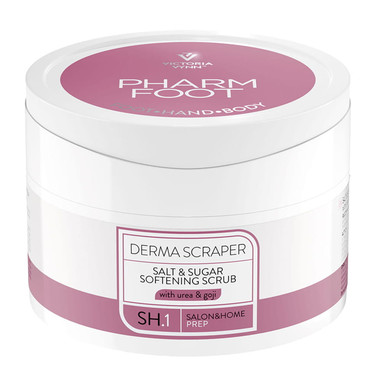 Бодрящий скраб из соли и сахара PHARM FOOT Derma Scraper 200 г - Фото №1