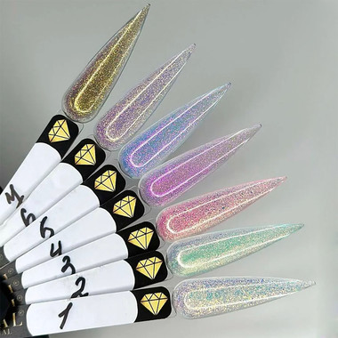 Гель для наращивания Crystal Builder Gel Chameleon №1 бирюзово-золотой хамелеон 15 мл - Фото №2