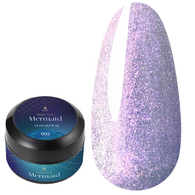 Гель F.O.X Shine Gel Mermaid 005 фиолетовый перламутровый 15 мл - Фото №1