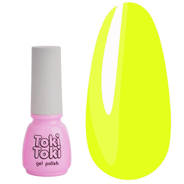 Lakier hybrydowy Toki-Toki № 092 neonowy żółty 5 ml - Фото №1