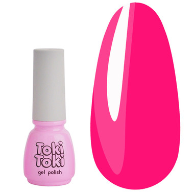 Lakier hybrydowy Toki-Toki № 095 neonowy róż 5 ml - Фото №1