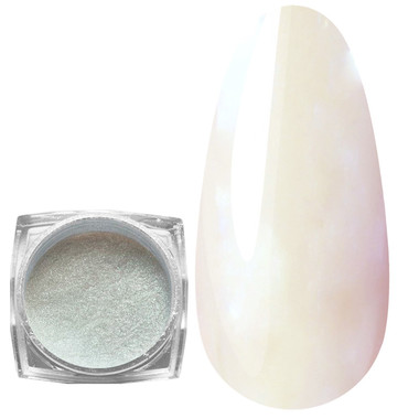 Pastel rub for nails MANY BEAUTY holographic mermaid effect pink green