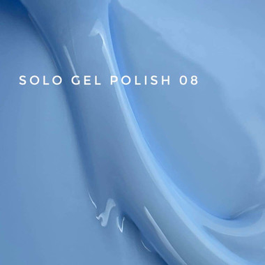 Гель-лак Touch Solo Gel Polish 08 однофазный 3в1 светло-синий 9 мл - Фото №2