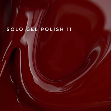 Lakier hybrydowy Touch Solo Gel Polish 11 jednofazowy 3w1 ciemno-czerwony 9 ml - Фото №2
