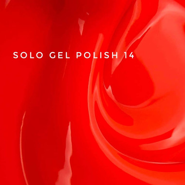 Lakier hybrydowy Touch Solo Gel Polish 14 jednofazowy 3w1 neonowy czerwony 9 ml - Фото №2