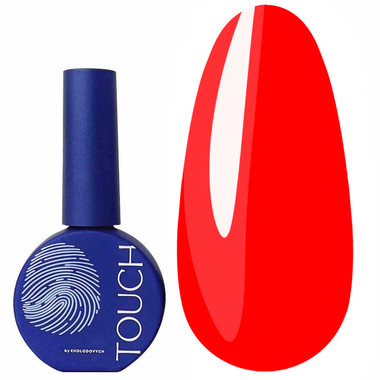 Lakier hybrydowy Touch Solo Gel Polish 14 jednofazowy 3w1 neonowy czerwony 9 ml - Фото №1