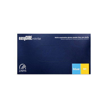 Diagnostic gloves ZARYS EasyCARE nitrile powder-free blue size M 100 pcs - Фото №2