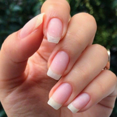 Manicure japońskie długi kwadrat