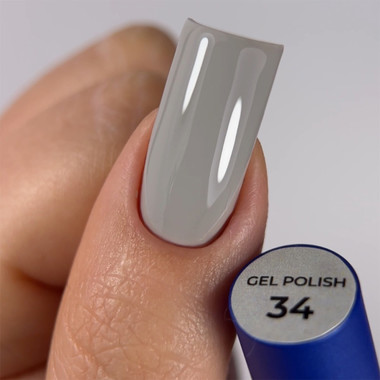 Гель-лак TOUCH Deep Pigment Gel Polish 34 светло-серый 9 мл - Фото №3