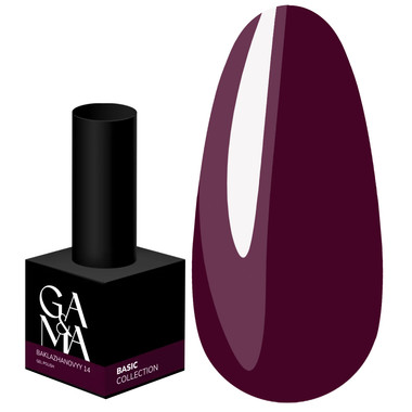 Gel polish GA&MA Basic collection 014 eggplant 10 ml (7700288) - Фото №1