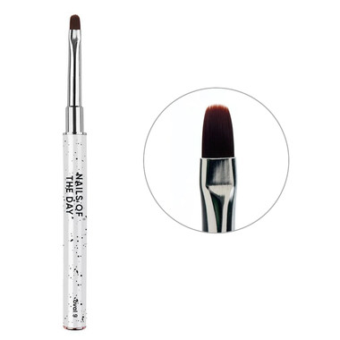 Кисть для геля Professional Brush Oval NAILSOFTHEDAY 9 мм - Фото №1