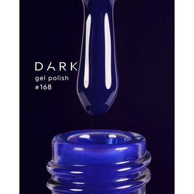Lakier hybrydowy DARK 168 niebieski 10 ml - Фото №2