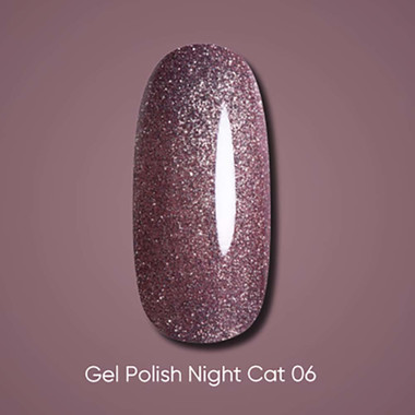 Lakier hybrydowy DARK Night Cat 07 przykurzony róż 6 ml - Фото №2