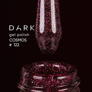 Гель-лак DARK Cosmos 122 бордовый светоотражающий 6 мл - Фото №2