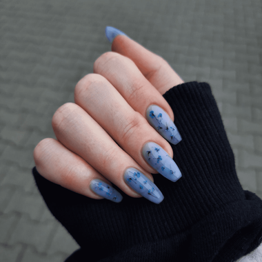 Coffin Nails (with dried flowers)