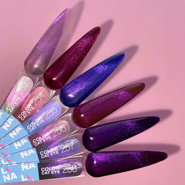 Гель-лак LUNA Color Cat Eye 253 розовый, фиолетовый 8 мл (047-4118-1235) - Фото №5