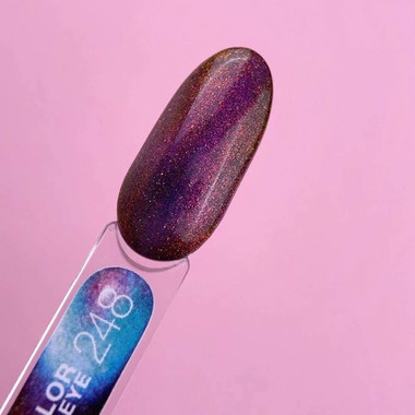 Гель-лак LUNA Color Cat Eye 248 синий, темно-розовый 8 мл (047-3917-1240) - Фото №3