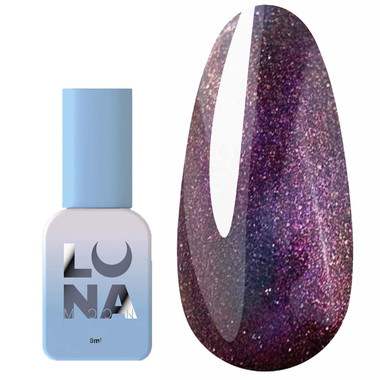 Гель-лак LUNA Color Cat Eye 249 темно-зеленый, темно-розовый 8 мл (047-3918-1239) - Фото №1