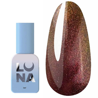 Гель-лак LUNA Color Cat Eye 252 желтый, красный, оранжевый 8 мл (047-3921-1236) - Фото №1