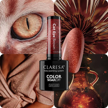 Гель-лак Claresa CAT EYE BROWN 5 г - Фото №4