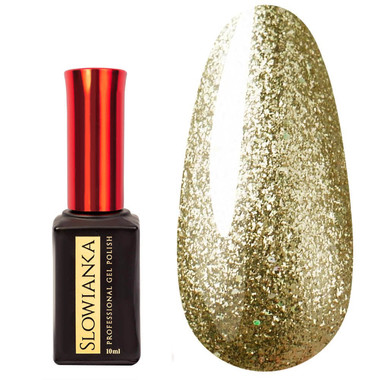 Lakier hybrydowy Slowianka 586 Gold Miracle 10 g - Фото №1