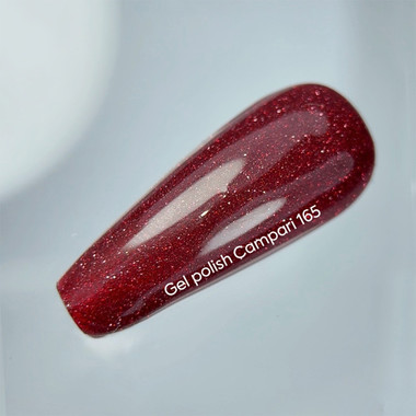 Lakier hybrydowy NAILSOFTHEDAY Gel Polish 165 Campari intensywnie czerwony odblaskowy 10 ml - Фото №3