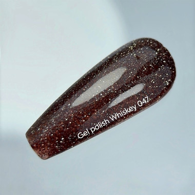 Lakier hybrydowy NAILSOFTHEDAY Gel Polish 047 Whiskey brązowy odblaskowy 10 ml - Фото №3