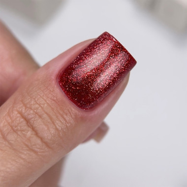 Lakier hybrydowy NAILSOFTHEDAY Cat Eye Gel Polish 06 czerwony 6 ml - Фото №3