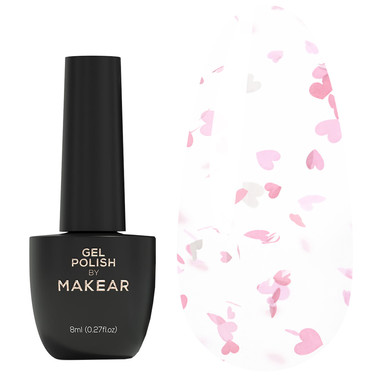 Top hybrydowy MakeAR Top no wipe hearts 8 ml - Фото №1