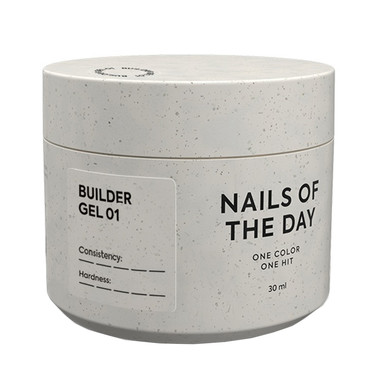 Гель для наращивания NAILSOFTHEDAY Builder gel 01 прозрачный 30 мл - Фото №1