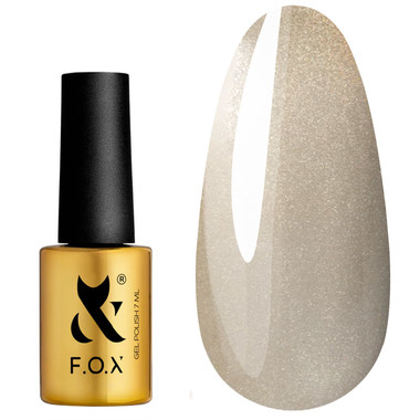 Гель-лак F.O.X Cat Eye 001 молочно-бежевый 7 мл - Фото №1