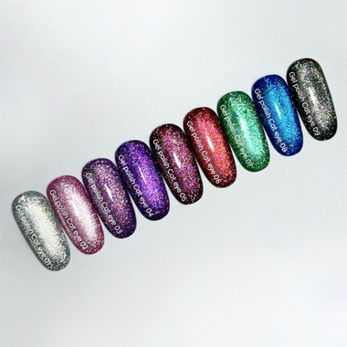 Гель-лак NAILSOFTHEDAY Cat Eye Gel Polish 05 бордово-вишневый 6 мл - Фото №5