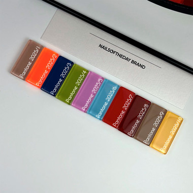 Lakier hybrydowy NAILSOFTHEDAY Let's special Pantone 2025/8 bordowy 10 ml - Фото №4