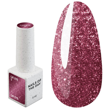 Гель-лак NAILSOFTHEDAY Cat Eye Gel Polish 11 вишневый 6 мл - Фото №1