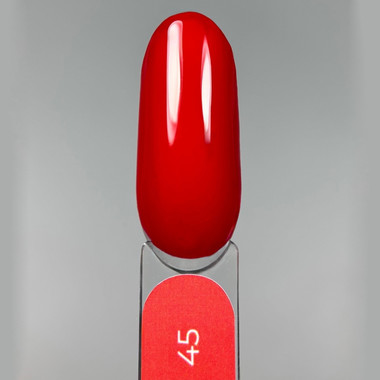 Lakier hybrydowy Touch Gel Polish 45 klasyczny czerwony 9 ml - Фото №4