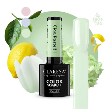 Gel polish Claresa Ciao,Pastel! 1 light green 5 ml - Фото №4