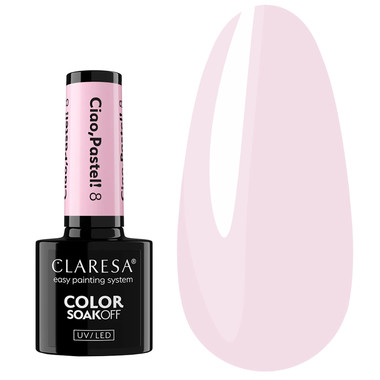 Lakier hybrydowy Claresa Ciao,Pastel! 8 jasnoróżowy 5 ml - Фото №1
