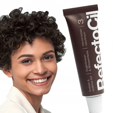 Farba żelowa do brwi i rzęs RefectoCil 3 Naturalny Brąz 15 ml - Фото №2