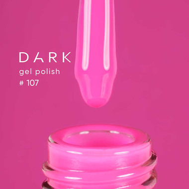 Гель-лак DARK New collection 107 насыщенный розовый 10 мл - Фото №2