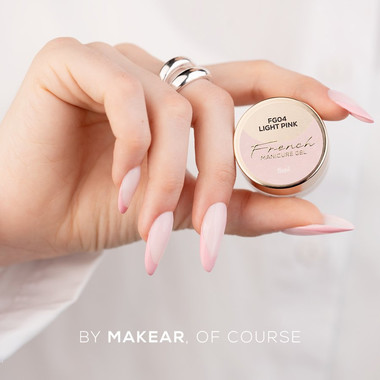 Farba żelowa Makear French Manicure Gel FG04 Light Pink 5 ml - Фото №5