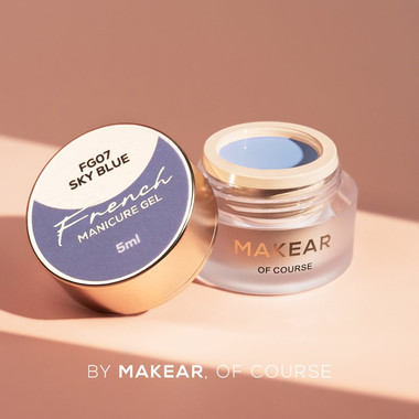 Farba żelowa Makear French Manicure Gel FG07 Sky Blue 5 ml - Фото №3