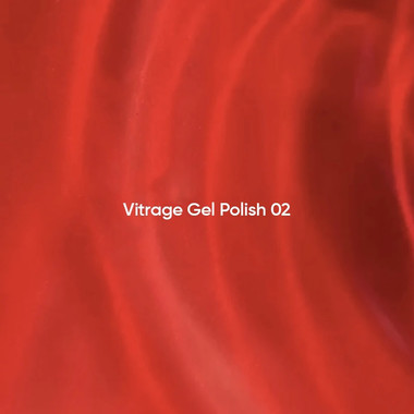 Lakier hybrydowy NAILSOFTHEDAY Vitrage 02 witrażowy czerwony 10 ml - Фото №2
