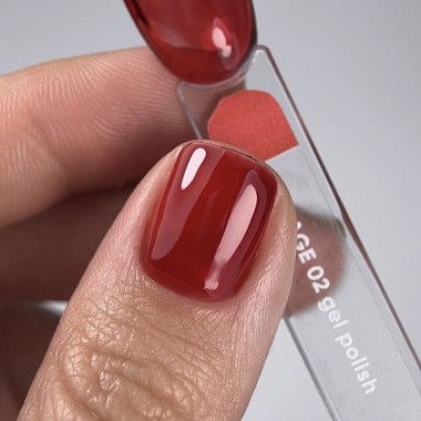 Lakier hybrydowy NAILSOFTHEDAY Vitrage 02 witrażowy czerwony 10 ml - Фото №3
