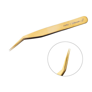 Pęseta do rzęs Rarity X Róża Wołczańska - Rose Tweezer