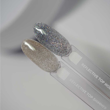 SALE Тоp hybrydowy NAILSOFTHENIGHT Reflective top Shimmer, 10 ml - Фото №3