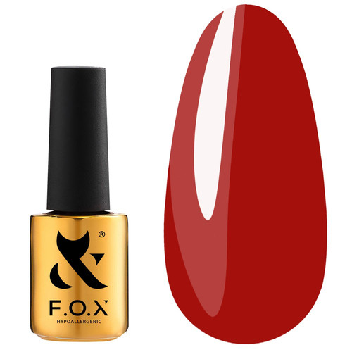 Lakier hybrydowy FOX Spectrum Gel Polish 039 czerwony klasyczny 7 ml - Фото №1