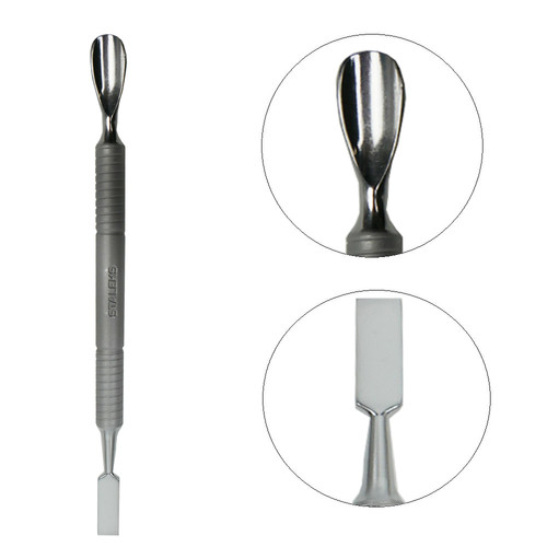 Лопатка маникюрная BEAUTY & CARE 30 TYPE 2 (скругленный пушер + пушер прямой)