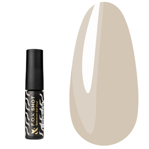 Gel polish FOX SHOT Spectrum Gel Vinyl №042 gray-beige 5 g