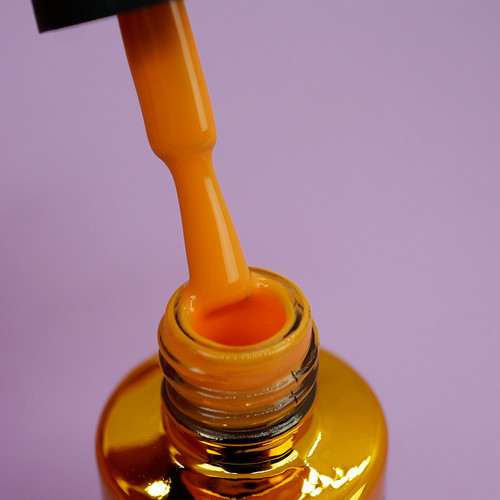 Lakier hybrydowy FOX Spectrum złoty 111 pastelowy pomarańczowy 7 ml - Фото №3