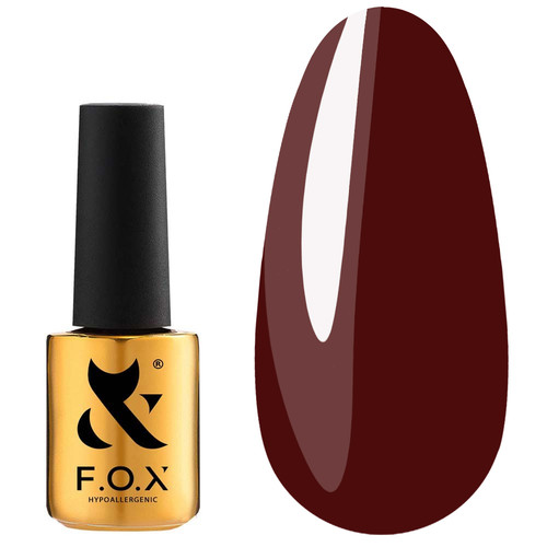 Lakier hybrydowy FOX Spectrum złoty 117 bordowy 7 ml - Фото №1